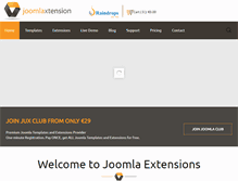 Tablet Screenshot of joomlaxtension.com